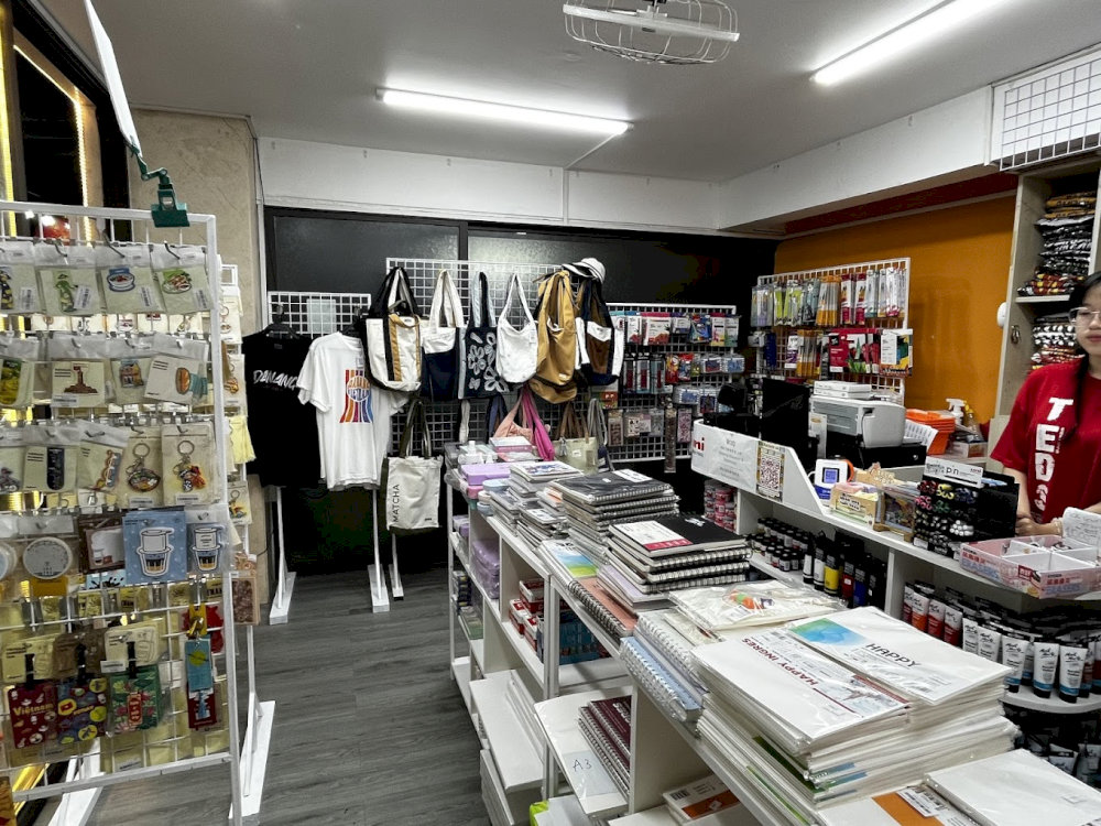 The store offers a comfortable shopping environment for visitors